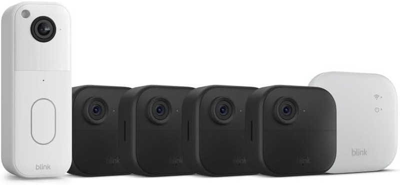 Blink Outdoor 4 Wireless Smart Security System with Doorbell and Sync Module XR