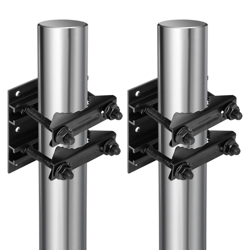 4 Pack 2.67" Pole Mounting Kit, Mast Mount Brackets for Outside Antenna, Stre... gallery