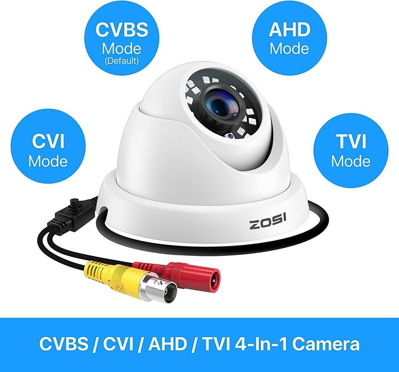ZOSI 1080p HD 4in1 CCTV Home Security Surveillance Camera Outdoor Video Cable gallery