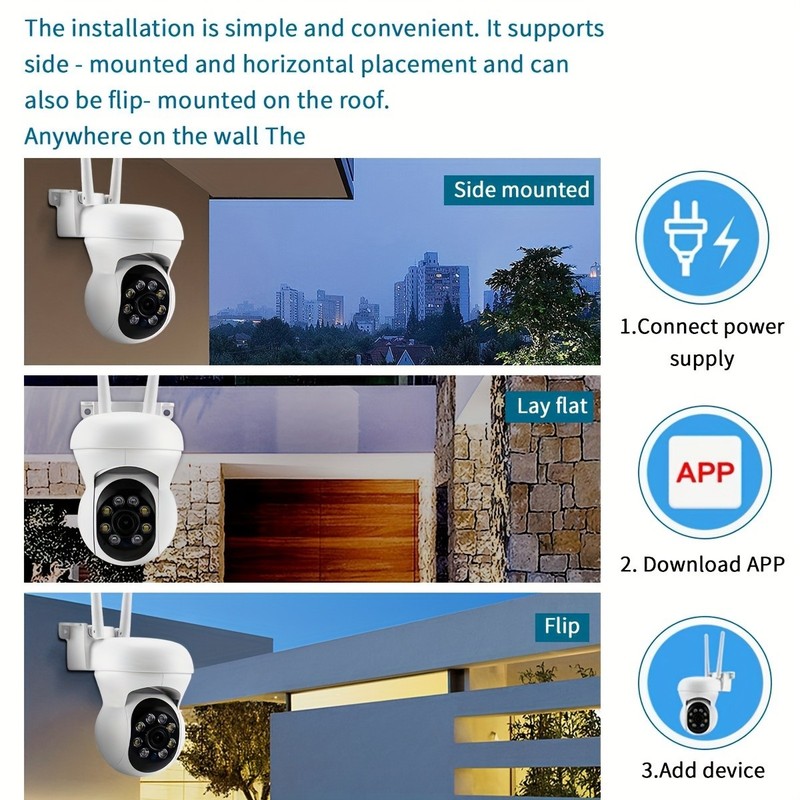 1080P HD 5G WIFI Camera Wireless Outdoor IP PTZ Smart Home CCTV Security IR Cam gallery
