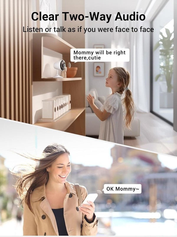 2-Pack 5G & 2.4G Home Security Camera with Color Night Vision & 2-Way Audio gallery