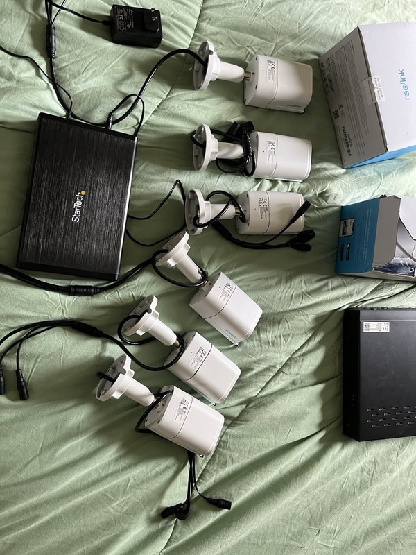 Reolink System With 8 Cameras and a Massively upgraded Storage to accommodate 4k