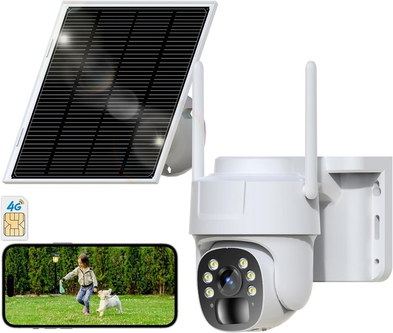 4G LTE Cellular Security Camera, Wireless Solar Powered No WiFi Needed Outdoo... gallery