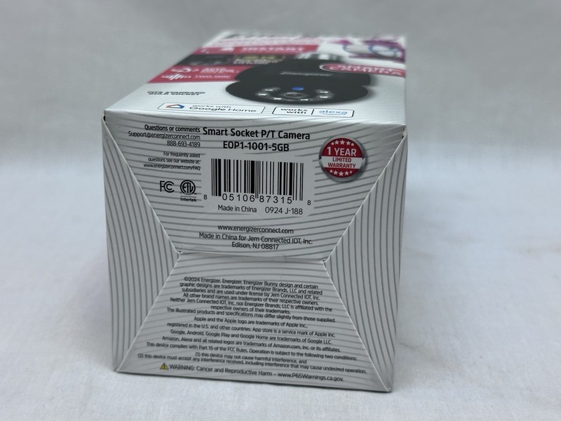 Energizer Smart Wi-Fi Indoor Outdoor Bulb Socket P/T Camera gallery