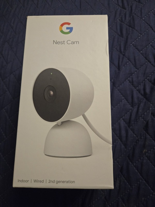 Google indoor Nest Security Cam 1080p (Wired) – 2nd Generation – Snow