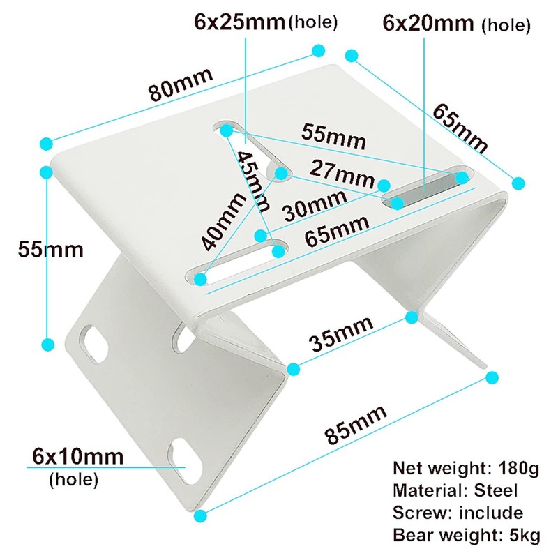 Small Size External Wall Corner Mounting Bracket For Ptz Camera 90 Degree Vertic gallery