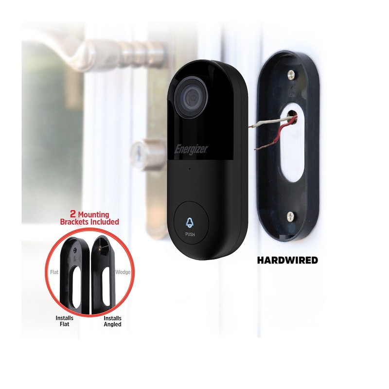 Energizer Connect Smart (2K QUAD HD) 5GHz Wired Video Doorbell - Black gallery