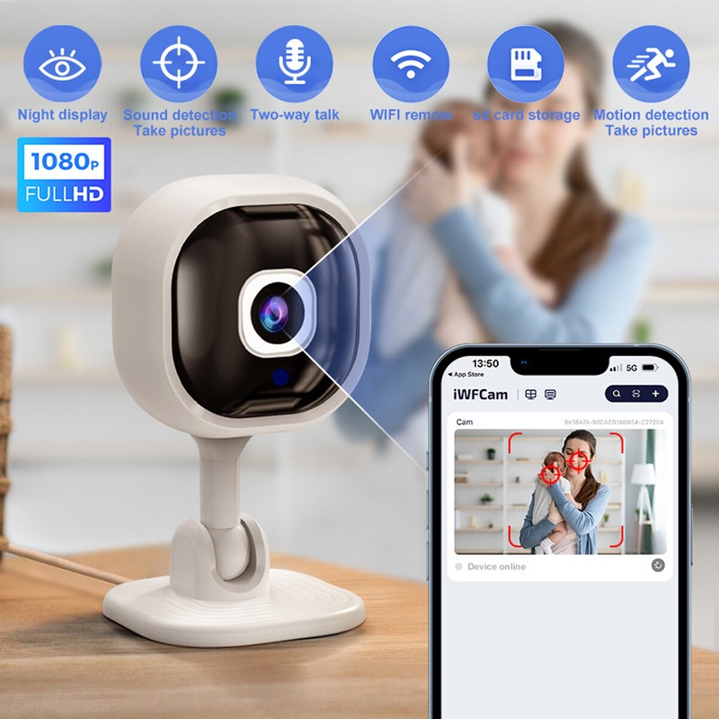 HD 1080P Smart Home Security Surveillance Camera Indoor Outdoor w/ Night Vision gallery
