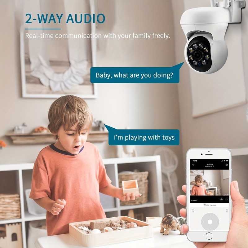 1080P HD 5G WIFI Camera Wireless Outdoor IP PTZ Smart Home CCTV Security IR Cam gallery
