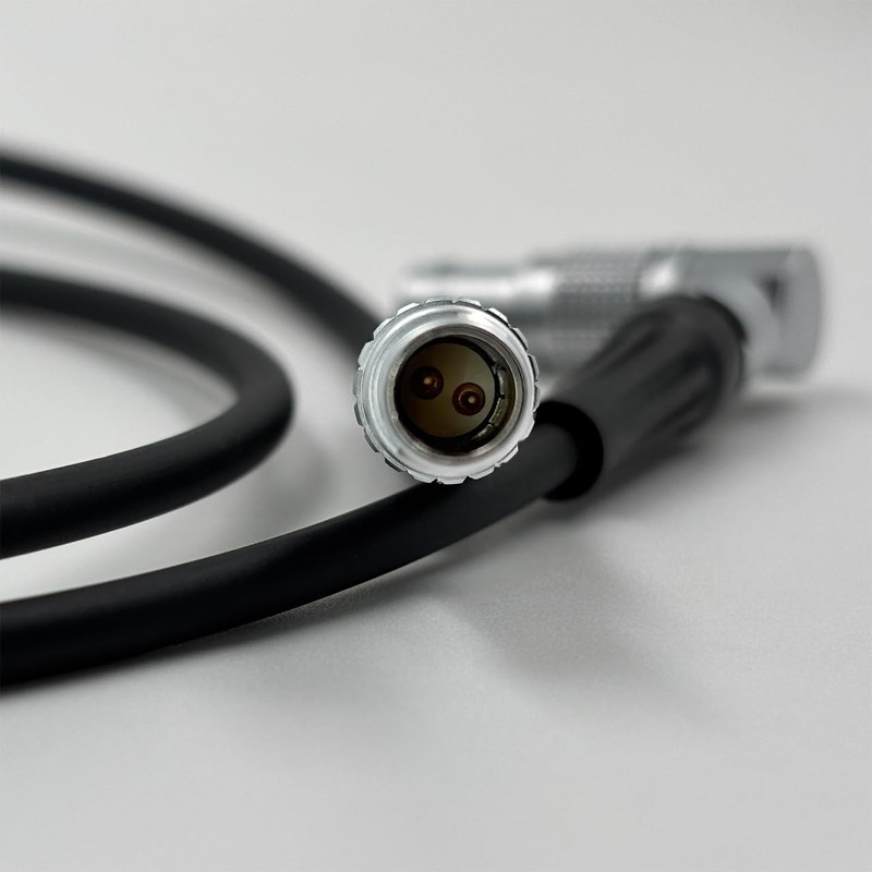 Rotatable Right Angle LEMO-0B 2-Pin Male to 2-Pin Male Power Cable Suitable f... gallery