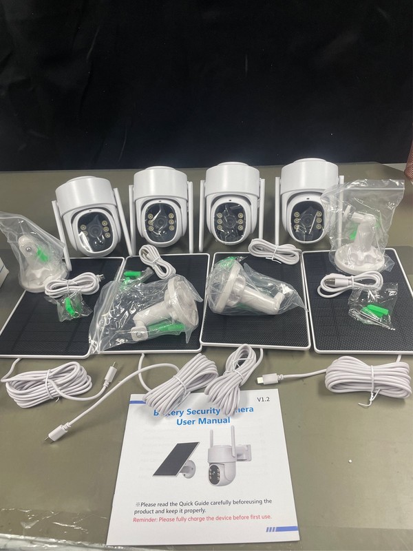 2K Security Camera System, 5GHz&2.4GHz WiFi Solar Wireless Cameras for Home Secu gallery