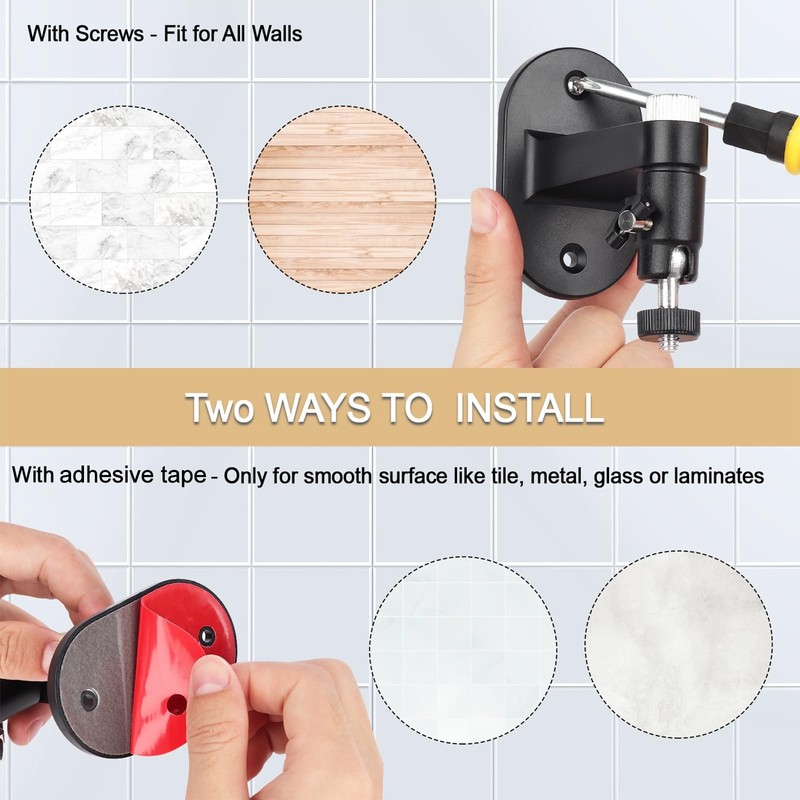 2Pack Adjustable Security Wall Mount Bracket for Ring Stick Up Cam & Ring Out... gallery