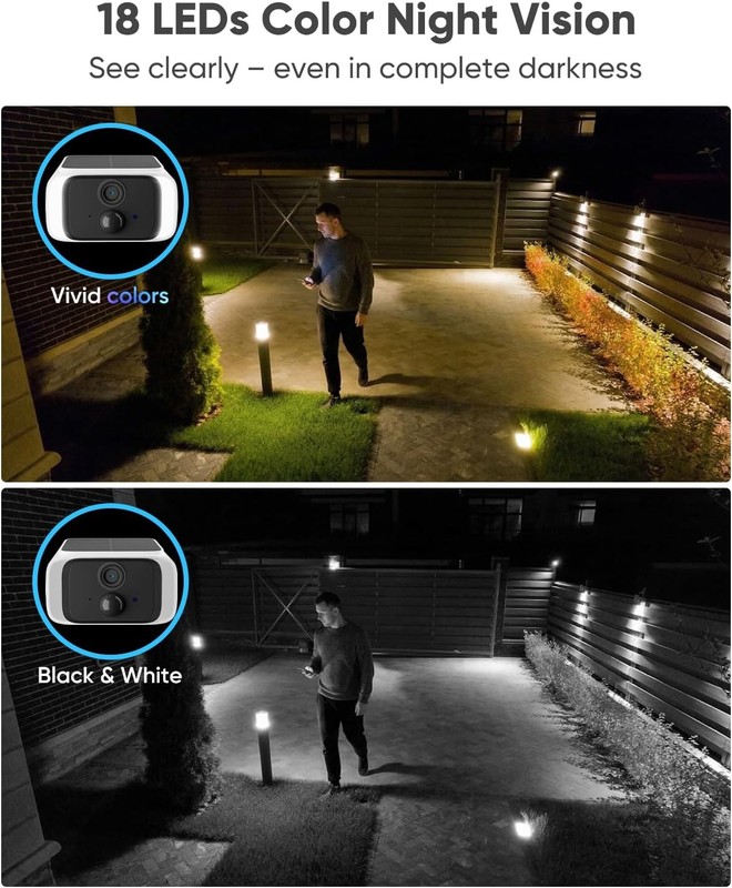 blurams 4MP Solar Security Camera Wireless Outdoor Dual-Band WiFi 6 gallery