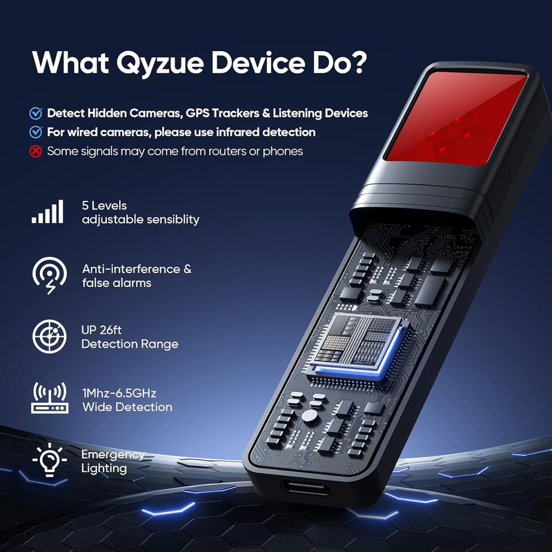 Hidden camera detector travel security tool is suitable for protecting privacy gallery