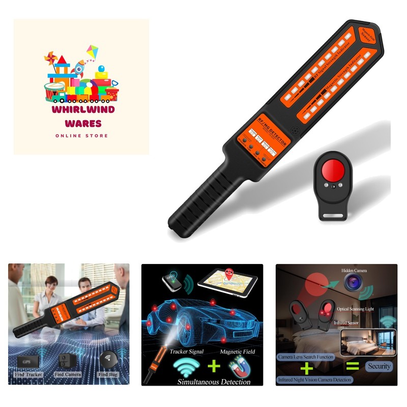 Advanced RF Signal Scanner & Camera Finder for Cars, Hotels, and Meetings