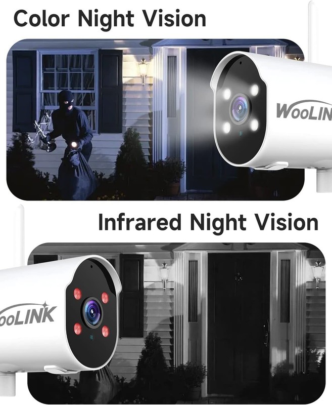 4Packs Wireless Solar Camera 2K HD Outdoor Security Camera System WiFi gallery
