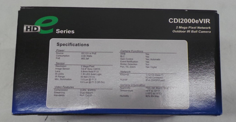 NEW Costar Video Systems Camera CDI2000eVIR gallery