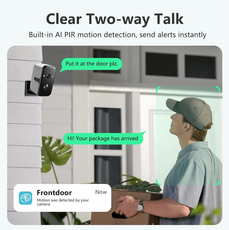 Security Cameras Wireless Outdoor,5G Wifi Magnetic Pet/Baby Camera,2K Pan Rotati gallery