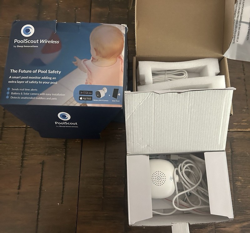 NEW PoolScout Wireless Pool Security Camera Battery & Solar - PSKITW - SEALED