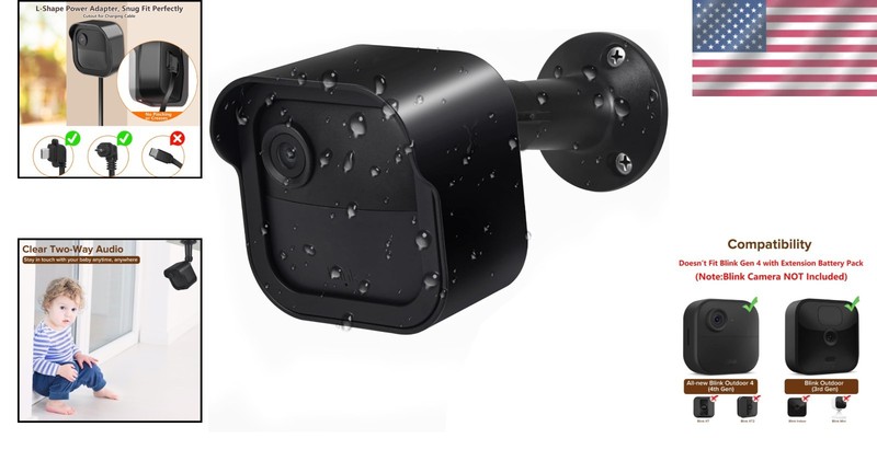 Secure Your Blink Outdoor 4 with Protective Housing and Charging Cutout Design gallery