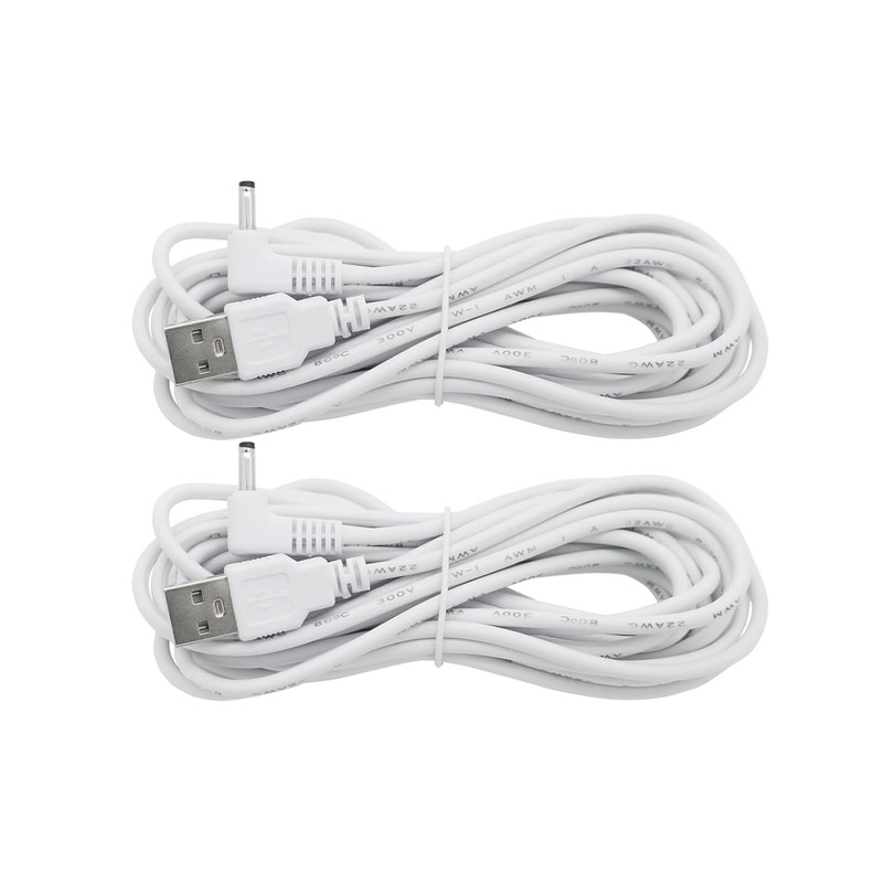 2 Pack 13ft Power Cord Fits Ring Stick Up Cam DC Barrel Extension Cable Charger gallery