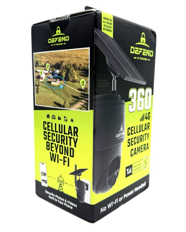 Defend by Tactacam 360 Cellular Security Camera DFD-PTZ01 With Battery Pack