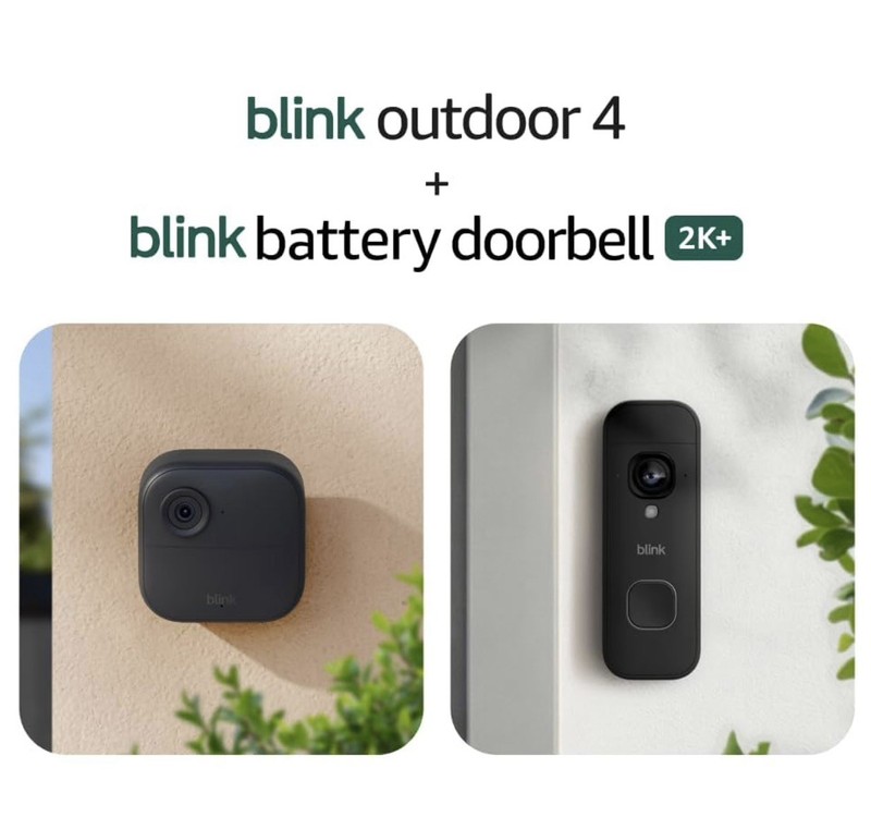 Blink Outdoor 4 and Battery Doorbell 2K+ 1080p camera and 2K battery doorbell. gallery
