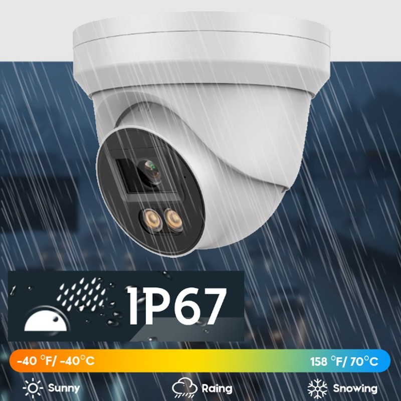 Vikylin 8MP PoE IP Full Color Night Vision Camera Outdoor/Indoor Metal Housing gallery