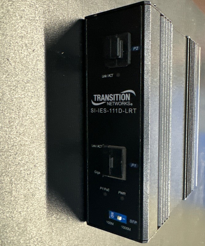 TRANSITION NETWORKS SI-IES-111D-LRT HARDENED ETHERNET POE+ INJECTOR gallery