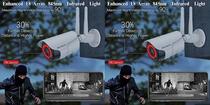 Sistema de cámara de seguridad inalámbrica para exteriores HD de 5,0 megapíxeles gallery