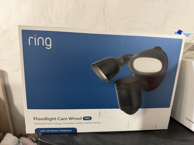 Ring Floodlight Cam Wired Pro 1080p Outdoor Hardwired Motion Alexa Wi‑Fi Black
