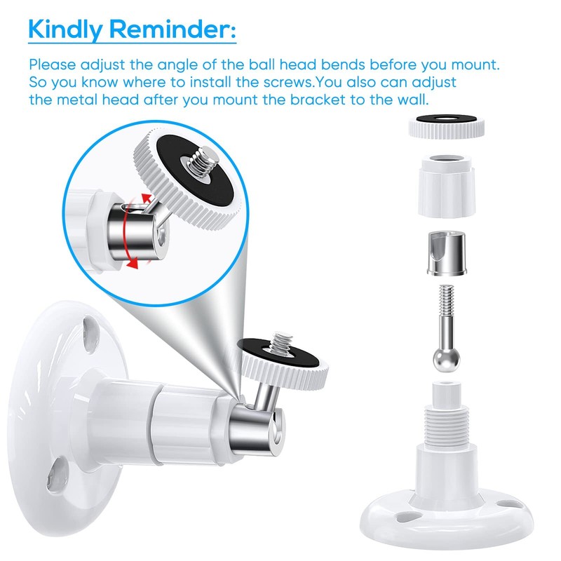 Wall Mount Compatible With Wyze Cam Pan V3 & Wyze Cam V4/v3 & Wyze Cam Outdoor/i gallery