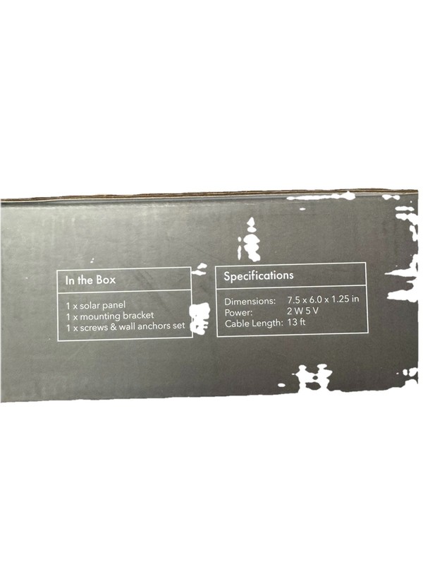 Solar Panel forArlo and otherVideo Doorbell Compatible with Wasserstein (white) gallery