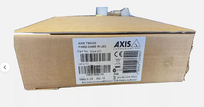 AXIS Communications T90C20 FIXED DOME IR-LED 5024-201