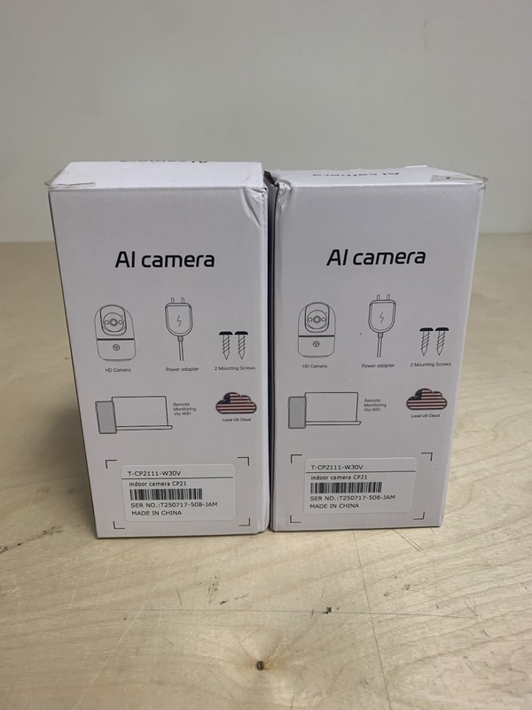 Set of 2 Indoor Camera 5G&2.4G WiFi Cameras Home Security Instant 911 Alert Used gallery