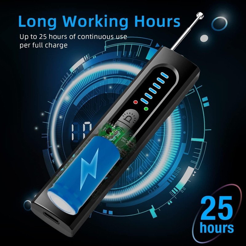 Wireless Anti-Spy Detector with 5 Sensitivity Levels - Portable Privacy Guardian gallery