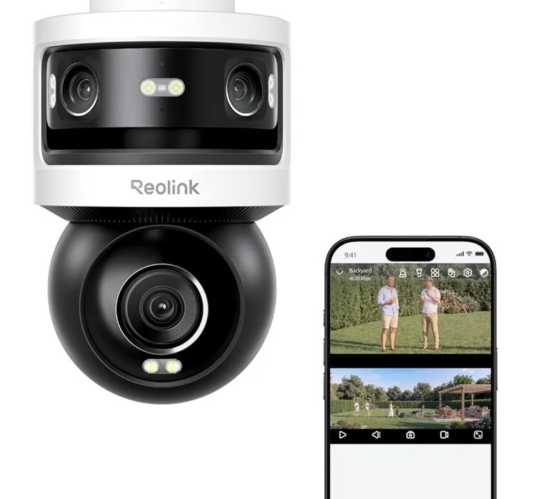 REOLINK Omvi 3i Triple-Lens Poe Security Camera Outdoor, 10MP 180° Panoramic 4K