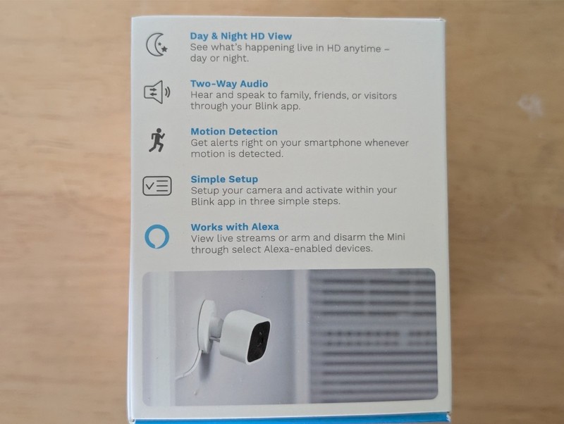 Blink - Mini Compact plug-in security camera, 1080p HD video, night visio, WHITE gallery