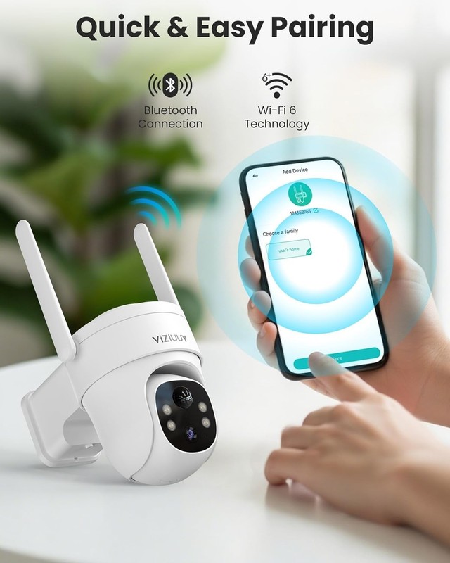 Wireless Solar Security Camera with AI Motion Detection & Multi-Device Control gallery
