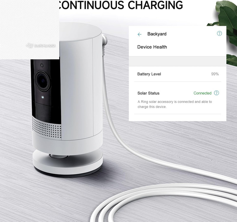 Indoor Outdoor Power Adapter for Ring Stick Up Cam Battery 2nd 3rd Gen 16ft Cabl gallery