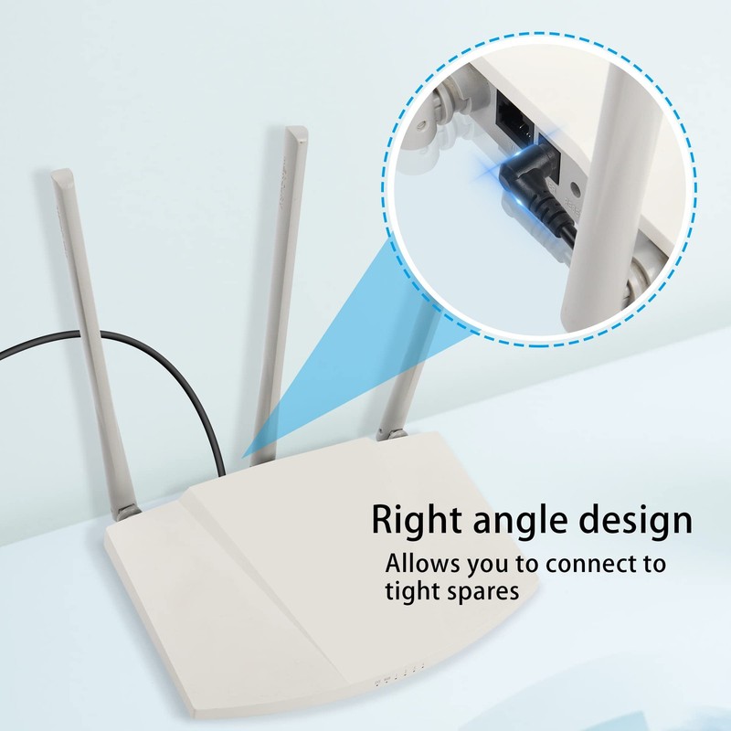 PNGKNYOCN Right Angle DC Power Splitter Cable 1 Female to 2 Male 70 cm, Black gallery