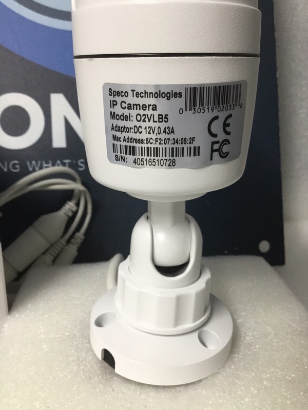 SPECO O2VLB5 Security IP Color Camera W/ 2MP 1080p 3.6mm 28 LEDs IR D/N PoE NEW! gallery