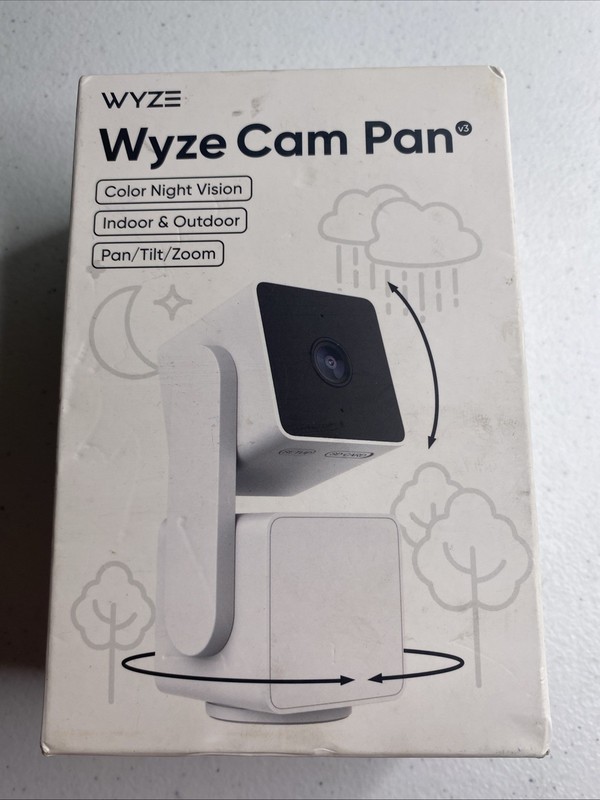 Wyze Cam Pan v3 Indoor Outdoor 1080p WiFi Security Camera Color Night gallery