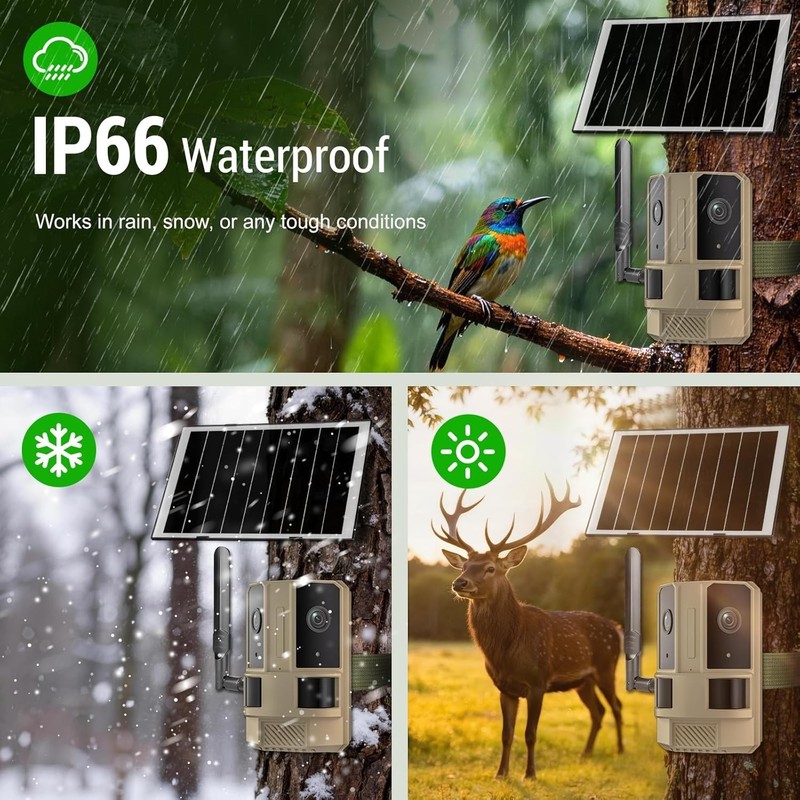 No WiFi Needed: 4G LTE Outdoor Security Camera with Solar Power & Night Vision gallery