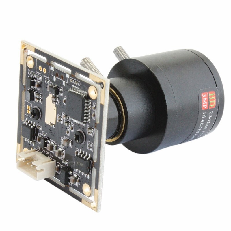 5MP CMOS Camera Module 2.8-12mm Varifocal Lens HD Webcam For RaspberryPi Android gallery