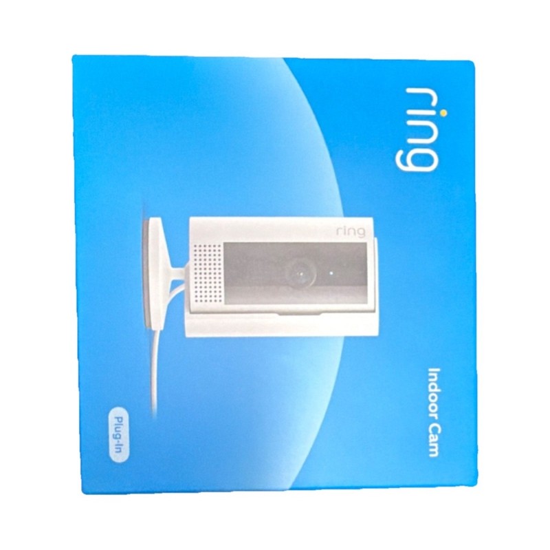 Ring Indoor Cam 1080p FHD Wired Plug-In Wi-Fi Indoor Security Camera White