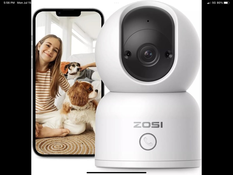 ZOSI 3MP/4MP 360° Swivel Wireless PTZ Indoor Camera 2-Way Audio Night Vision F16 gallery