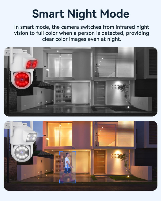 Security Camera System Wireless Outdoor with 12" Monitor, 4Pcs 2K Dual Lens Came gallery