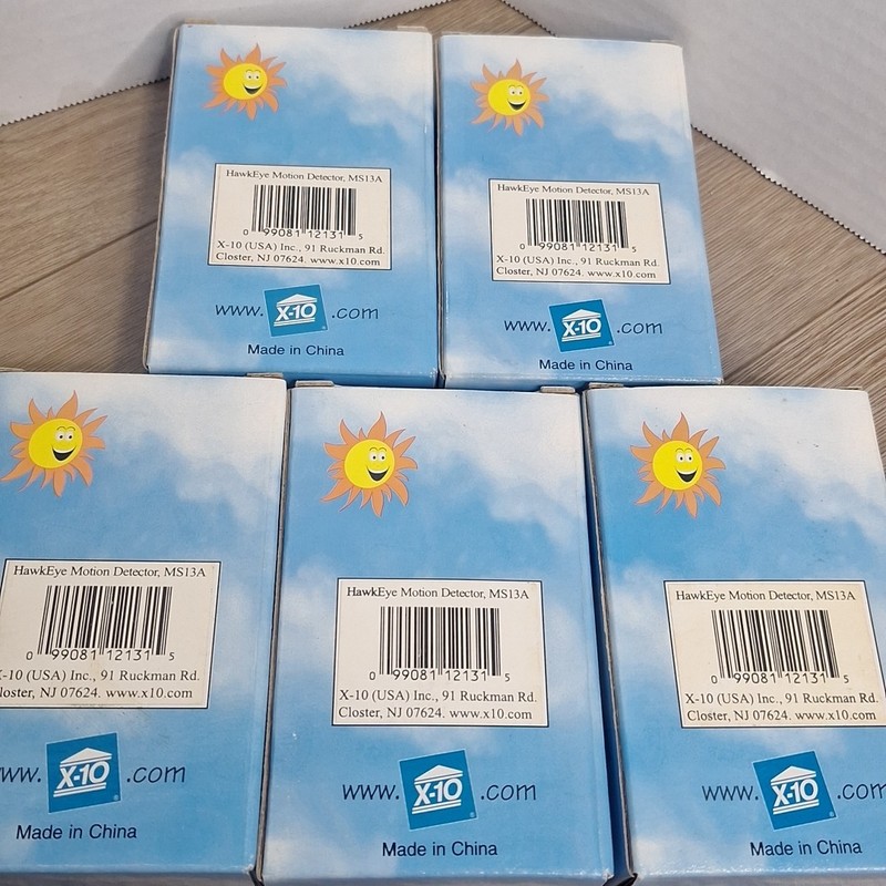 Lot of 5 pcs New X-10 X10 MS13A Hawkeye Motion Detector gallery