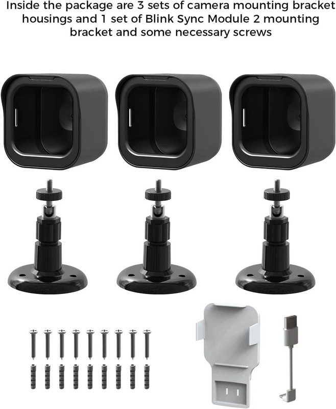 3Pack Blink Outdoo 4 Camera Mount Bracket,Compatible with Blink Outdoor 4 Camera gallery